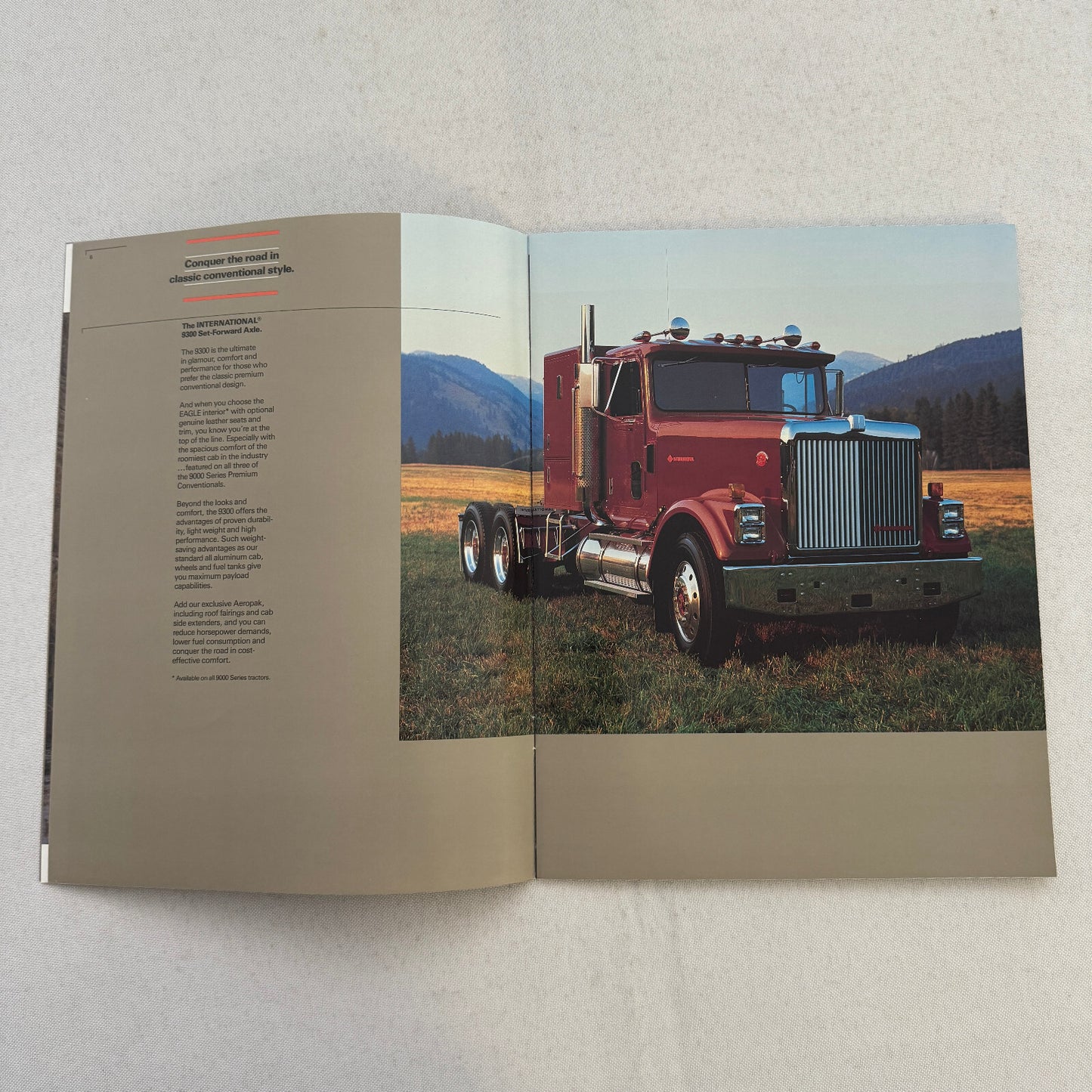 International 9000 Series Truck Sales Brochure Catalog Advertising