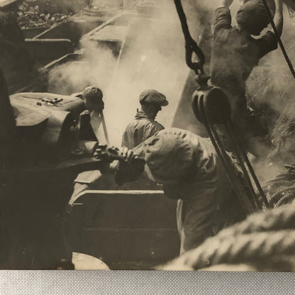 Vintage Press Photo Photograph Fishing Boat Fisherman Ship UK