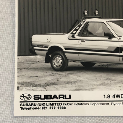 1988 1989 Subaru Brat 1.8 AWD Factory Press Photo Photograph Print UK