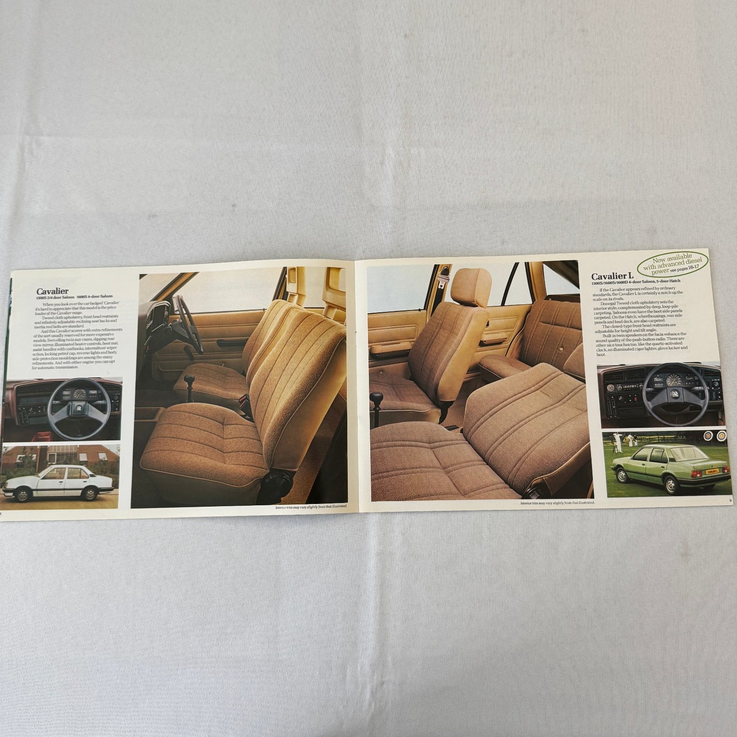 1982 Vauxhall Cavalier Car Sales Brochure Catalog Advertising UK Market