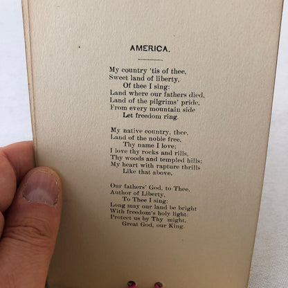 1904 Ladies Aid Society George Washington Banquet Event Menu Ephemera 