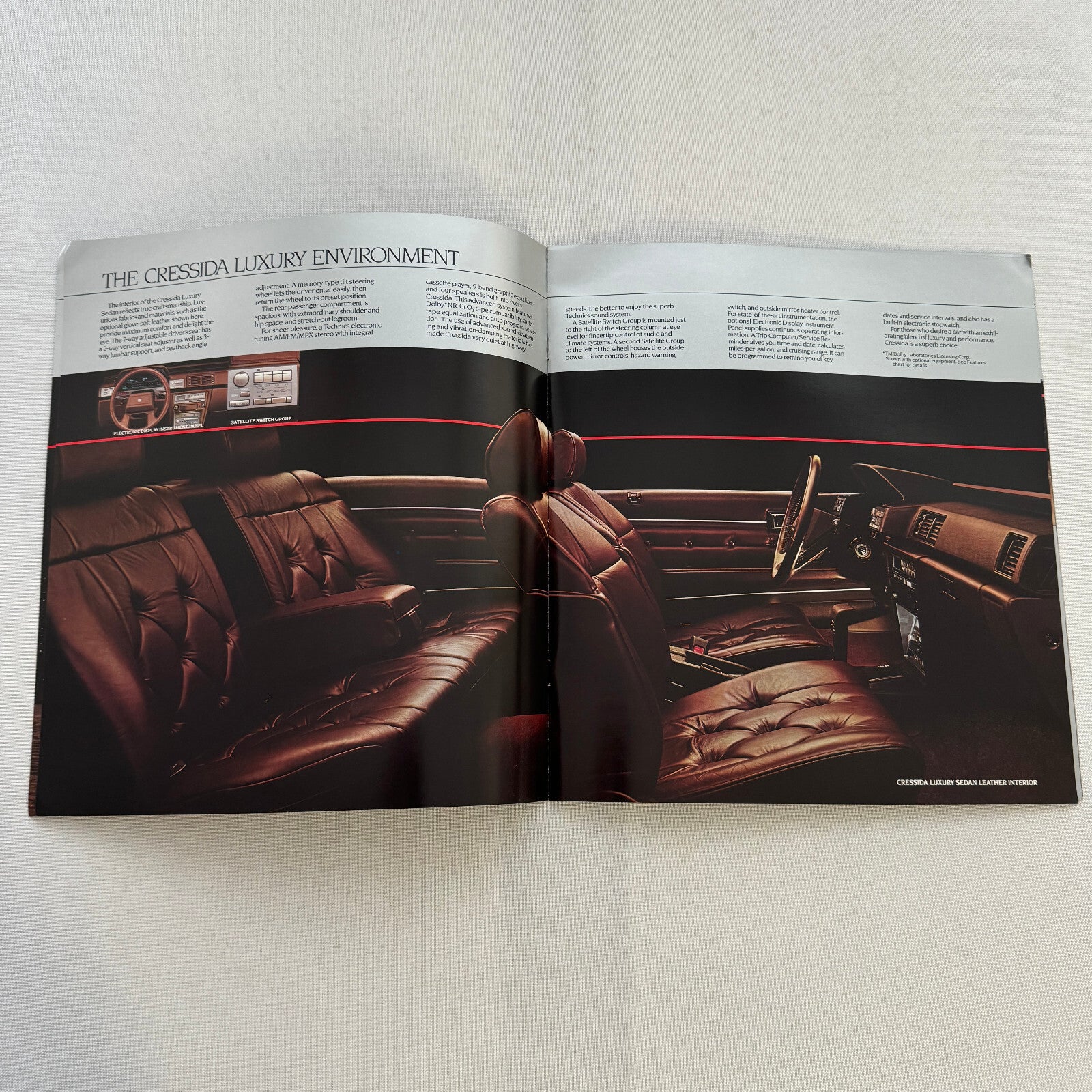 Toyota Cressida Car Sales Brochure Catalog Luxury Sedan and Station Wagon 1984