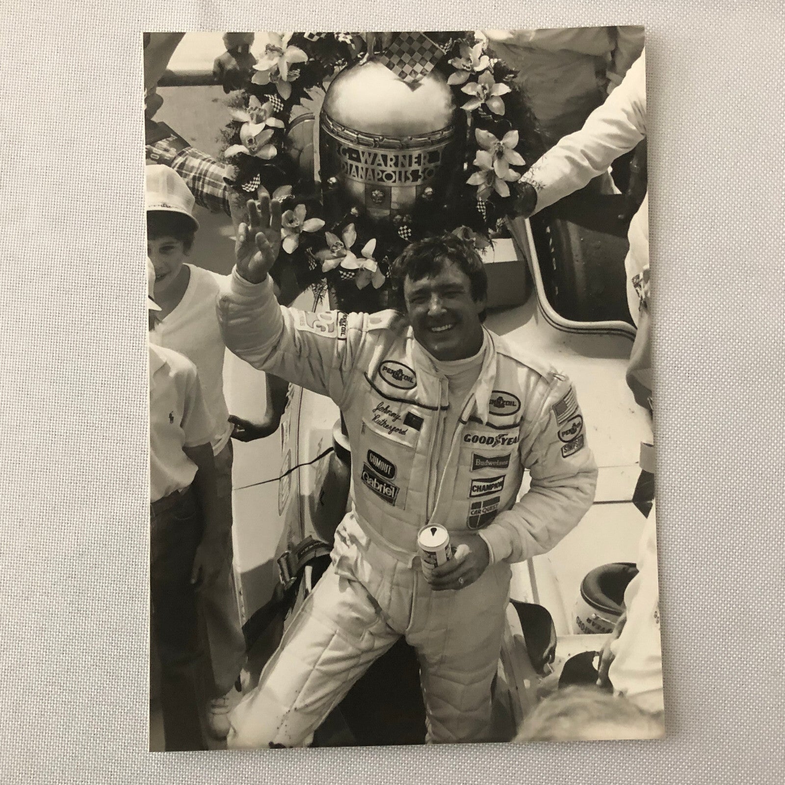 Vintage Indy Indianapolis Racing Photograph Johnny Rutherford 1980 DPPI