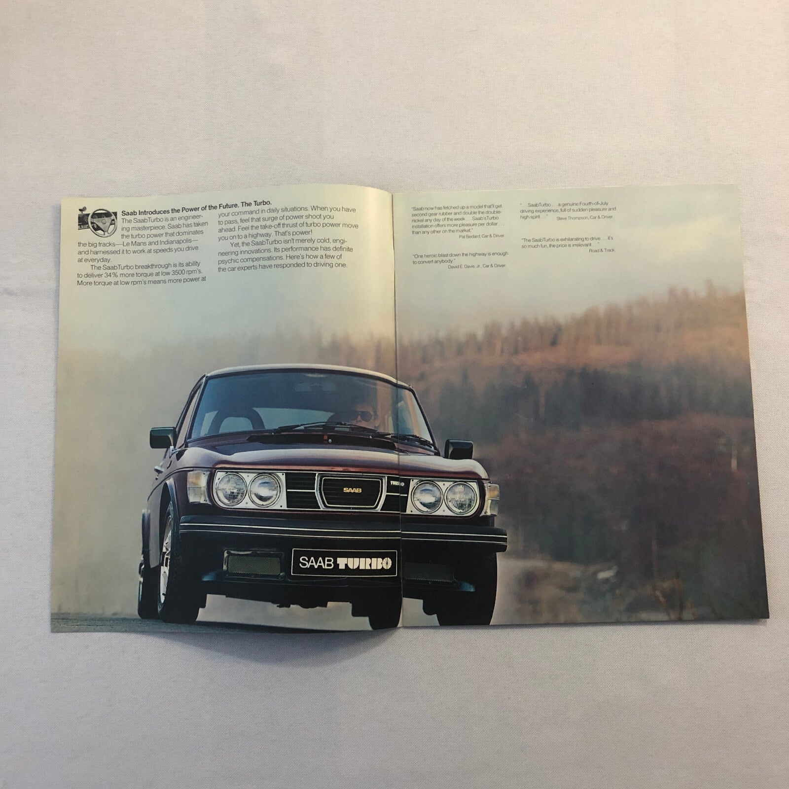 1978 Saab Turbo Car Automobile Sales Brochure Catalog