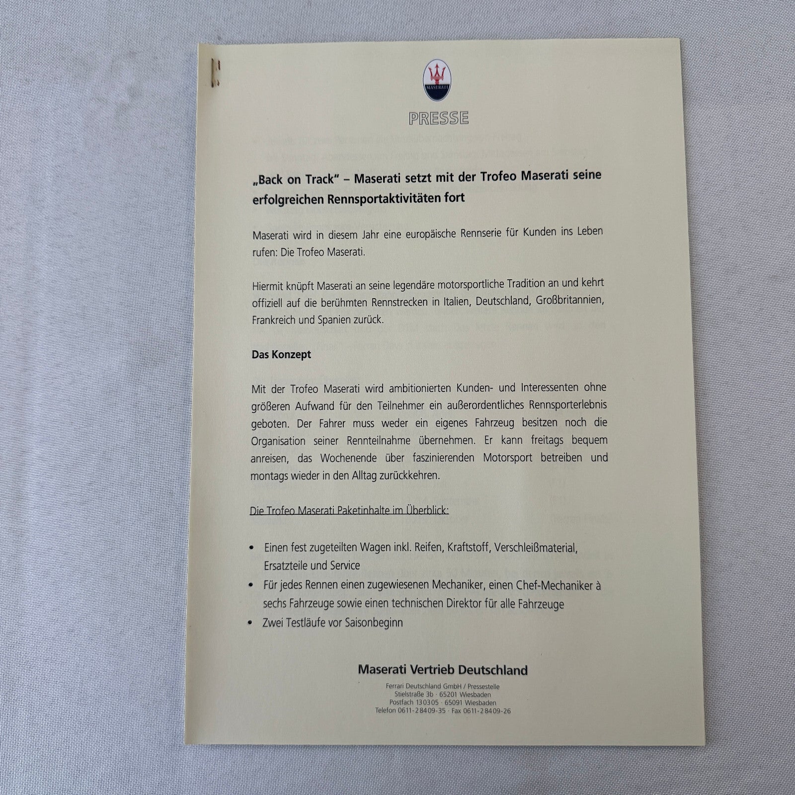 2003 Maserati Coupe & Maserati Spyder Press Kit Brochure Photo CD