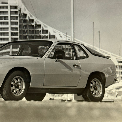 Porsche 924 Car Factory Press Photo Photograph Vintage