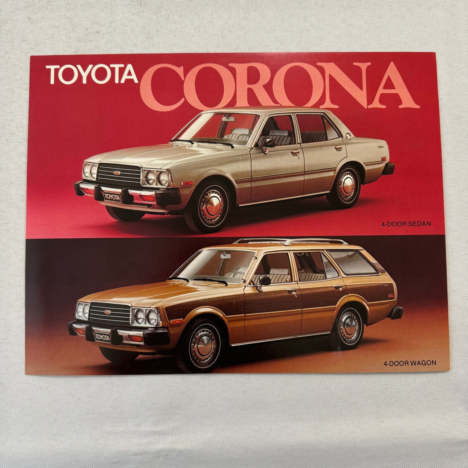 1978 Toyota Corona Sedan and Station Wagon Car Sales Brochure Catalog Canadian