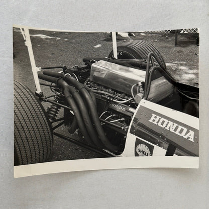 Vintage Honda Racing Car Engine Photo Photograph Print Motor