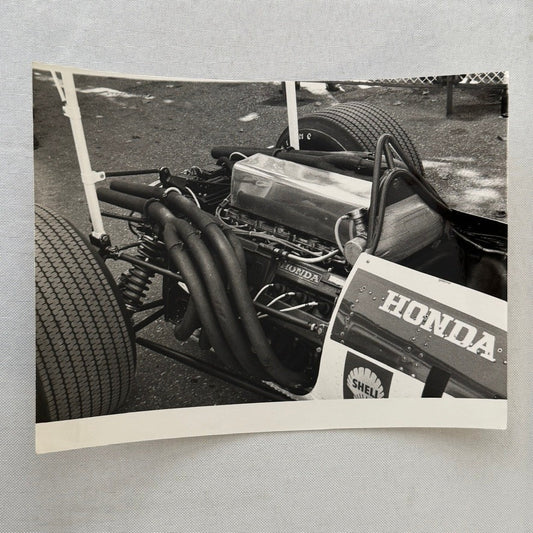 Vintage Honda Racing Car Engine Photo Photograph Print Motor