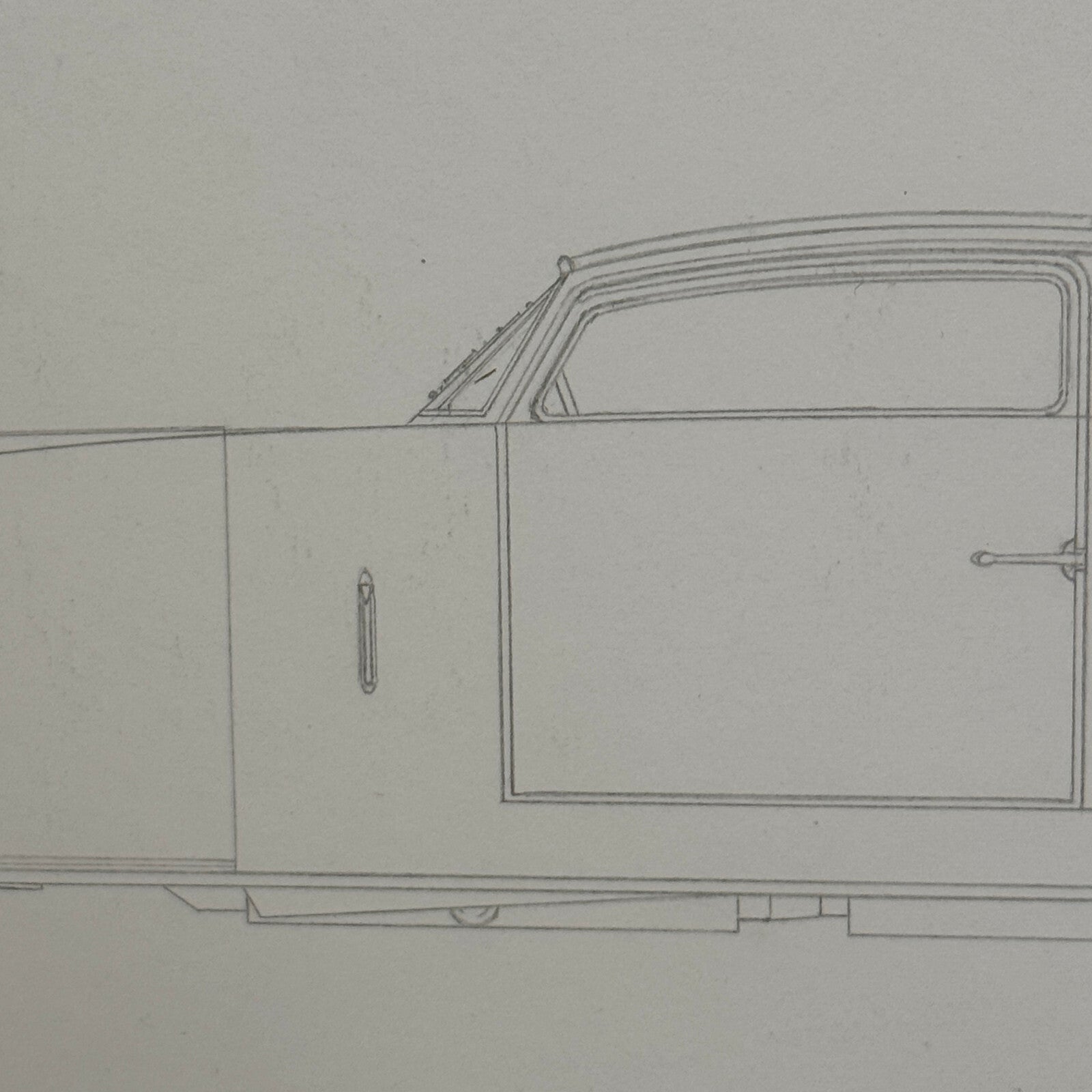 1937 Voisin V12 L Ailee Car Illustration Art Drawing Hand Drawn Robert Preis