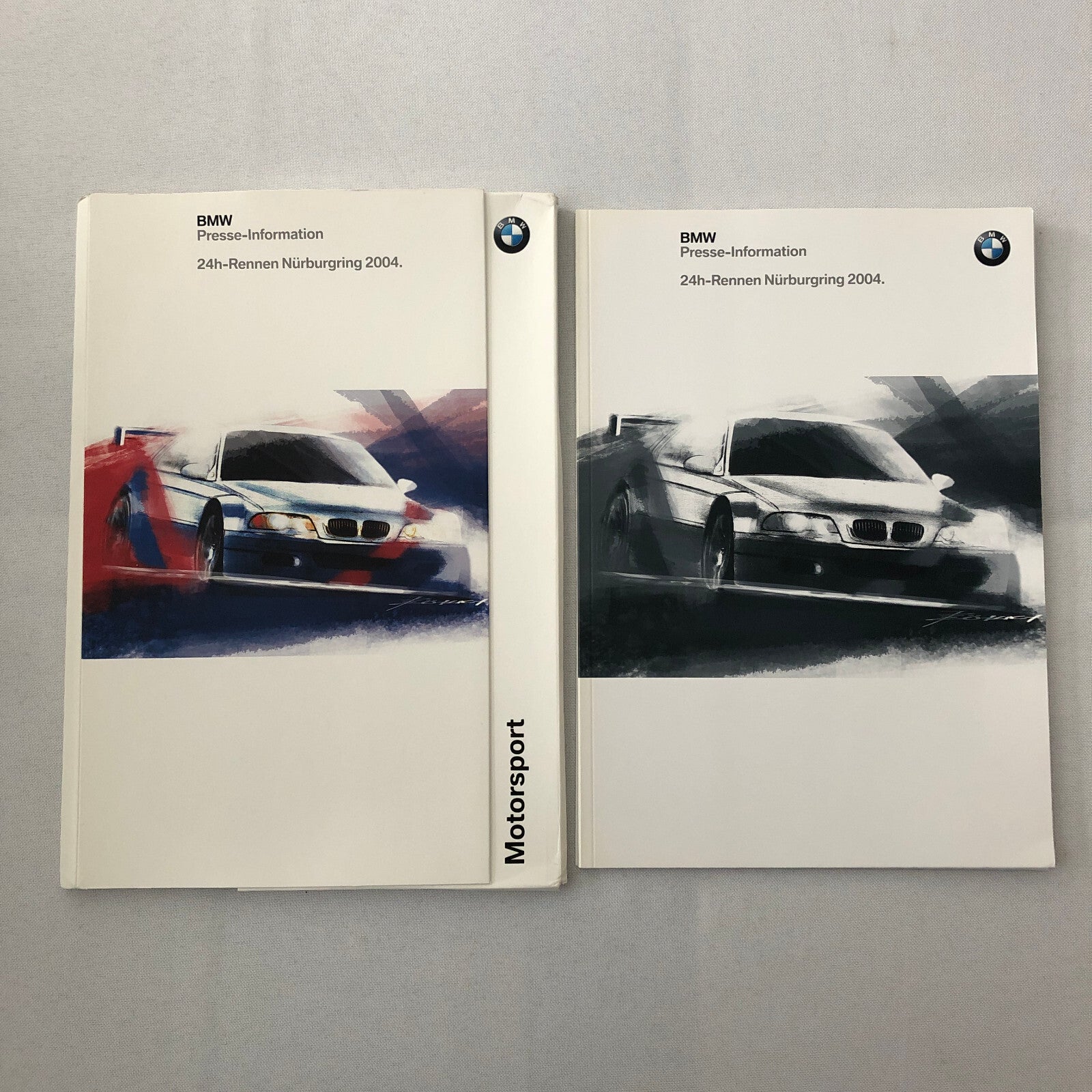 2004 BMW 24 Hour Rennen Nurburgring Race Racing Press Kit Brochure GERMAN 