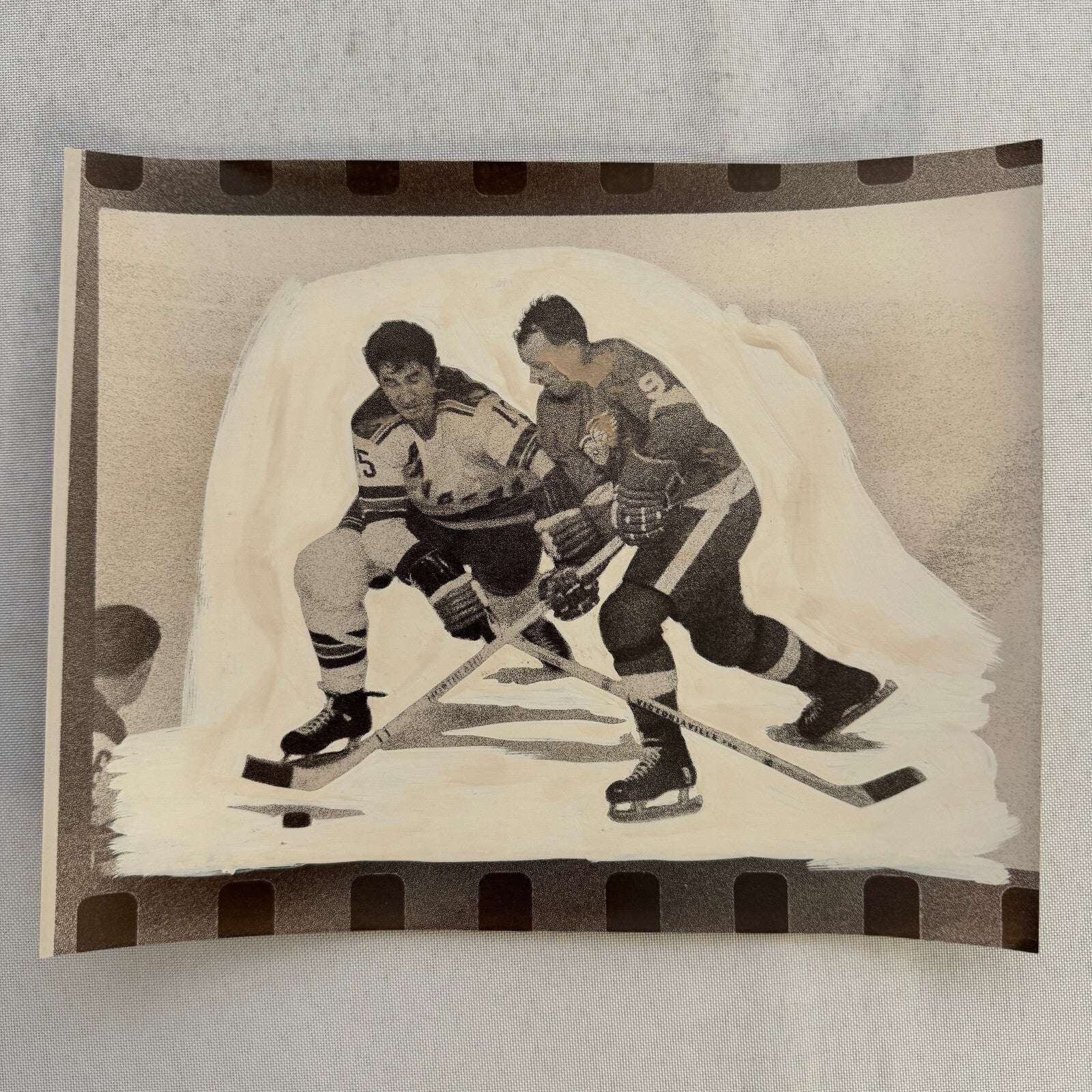 Gordie Howe Detroit Red Wings Hockey Player Photo Photograph Vintage