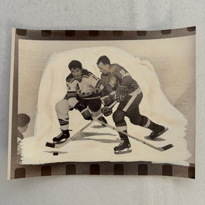 Gordie Howe Detroit Red Wings Hockey Player Photo Photograph Vintage