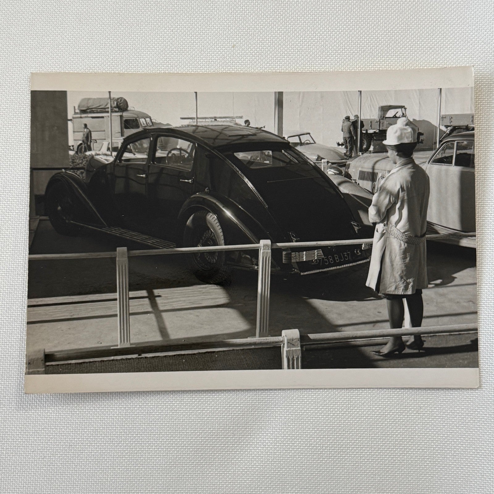 Vintage Streamlined Car Photo Photograph Print Unidentified Possibly Voisin
