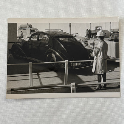 Vintage Streamlined Car Photo Photograph Print Unidentified Possibly Voisin