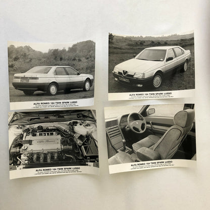 Alfa Romeo 164 Twin Spark Lusso Factory Press Photo Photograph Lot of 4