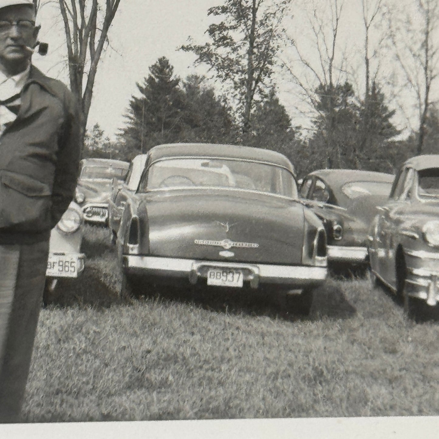 Vintage Car Automobile Photo Photograph Print People