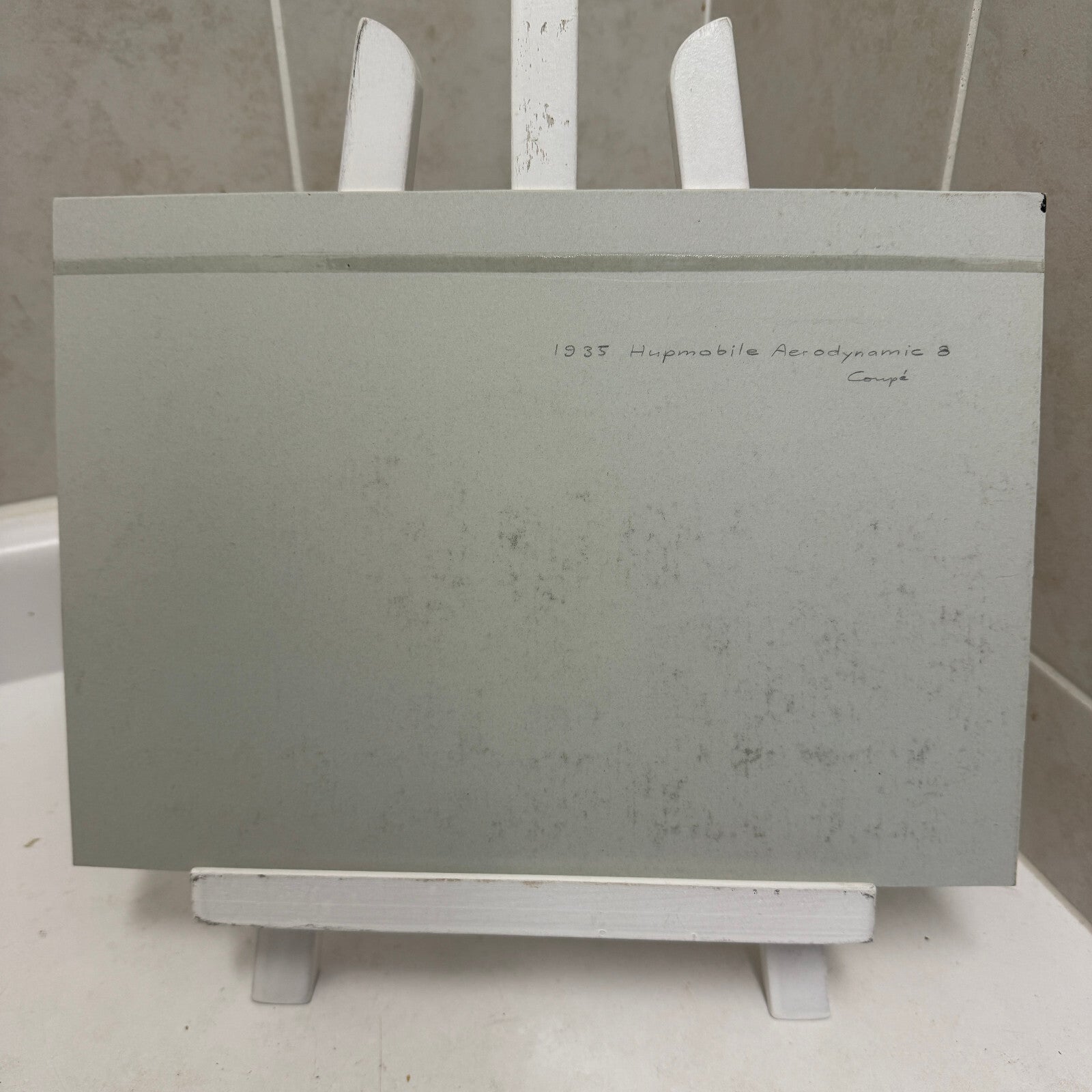 1935 Hupmobile Aerodynamic 8 Coupe Car Illustration Art Drawing Hand Drawn