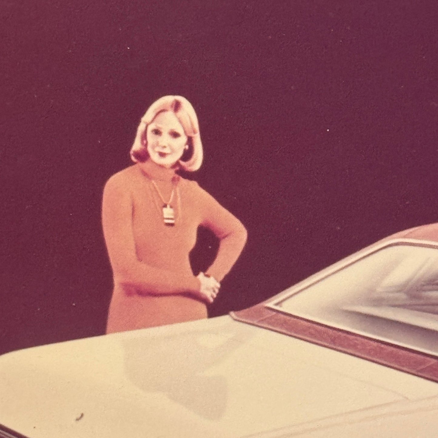 Ford Elite Hardtop Car Photo Photograph Print Vintage