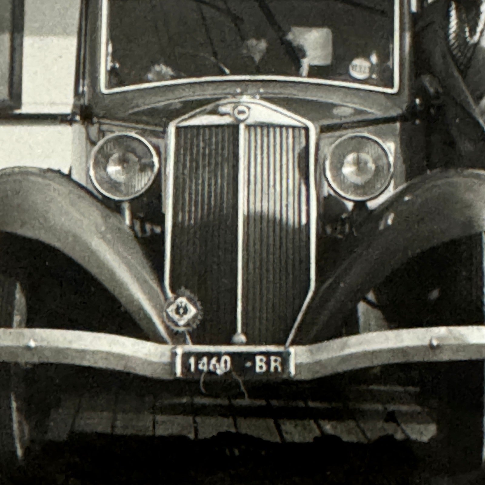 Vintage Photograph Photo Print People with Car Automobile on Boat Ship European