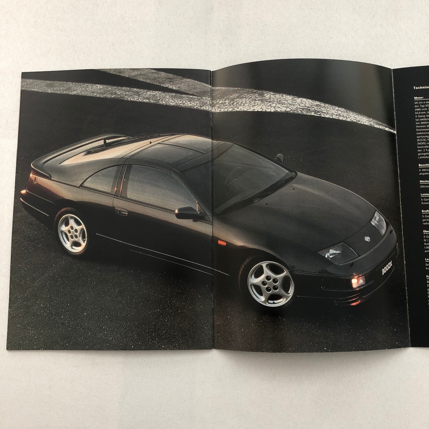 Nissan 300ZX Sports Car Sales Brochure Catalog GERMAN TEXT 300 ZX European