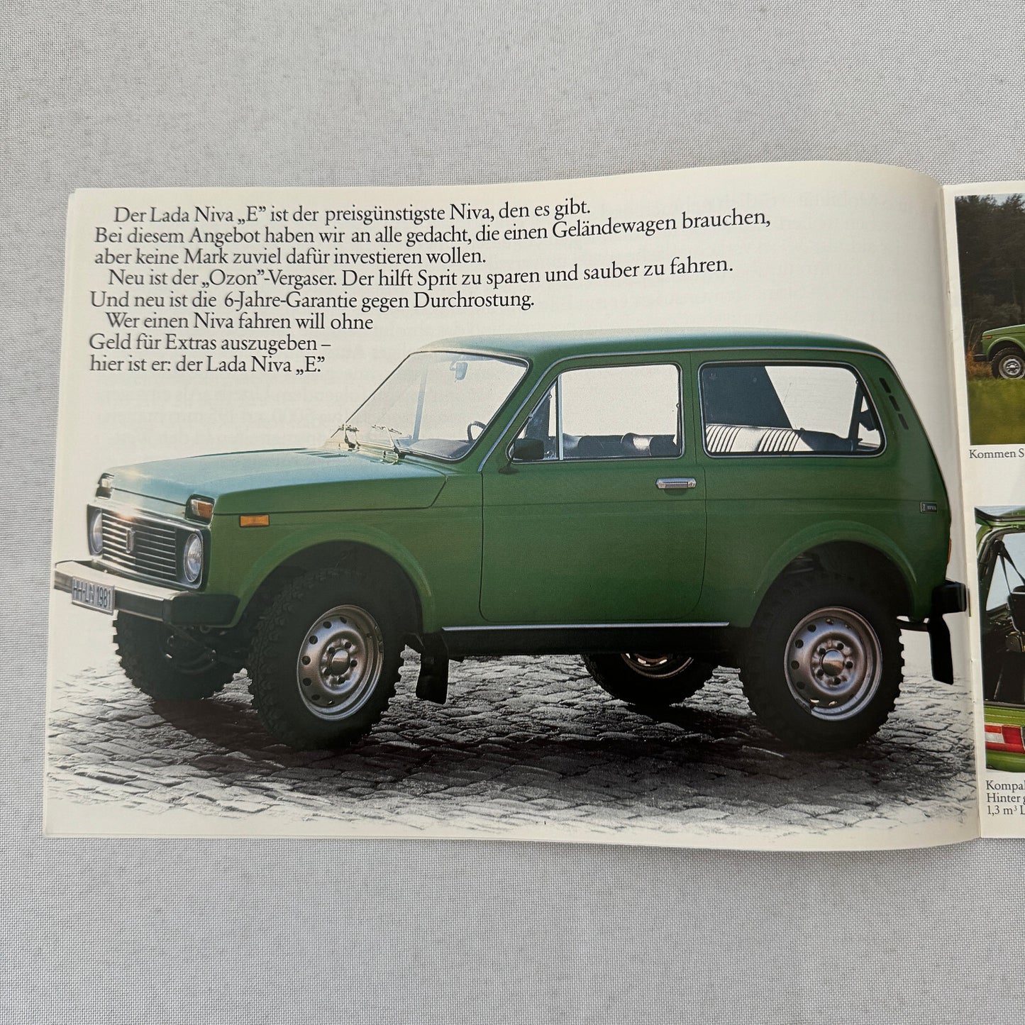 Lada Niva Car Sales Brochure Catalog Niva E Niva 5000 C 5000C GERMAN