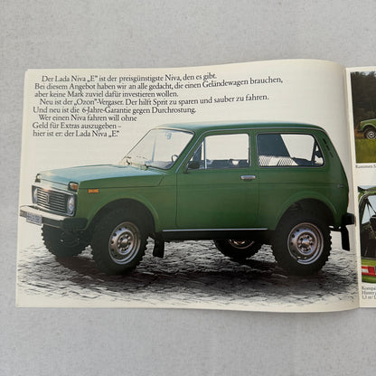 Lada Niva Car Sales Brochure Catalog Niva E Niva 5000 C 5000C GERMAN