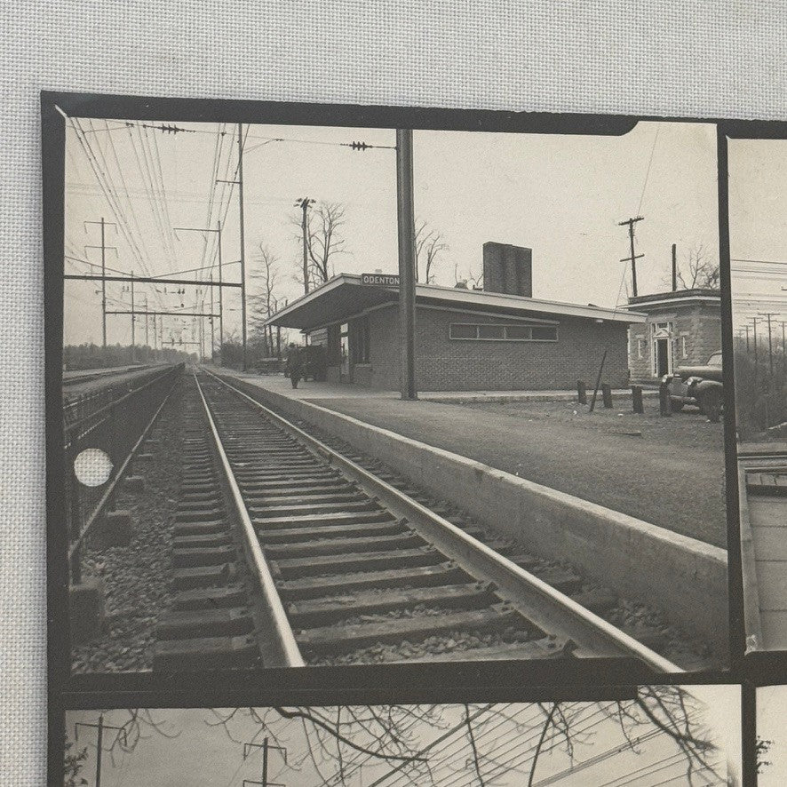 Vintage Pennsylvania Railroad Photo Contact Sheet Photograph Al Paul Lefton