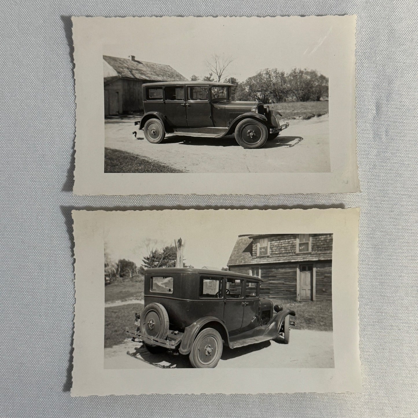 Vintage Automobile Photo Photograph Print Snapshot Car Lot 2x