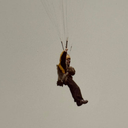 Vintage Skydiving Parachute Photo Large Format Aviation Photograph 1970s-80s