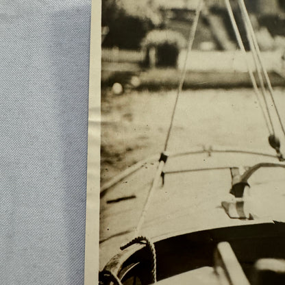 1923 Australian Press Photo Photograph Lord Forster on Yacht Boat Royal S