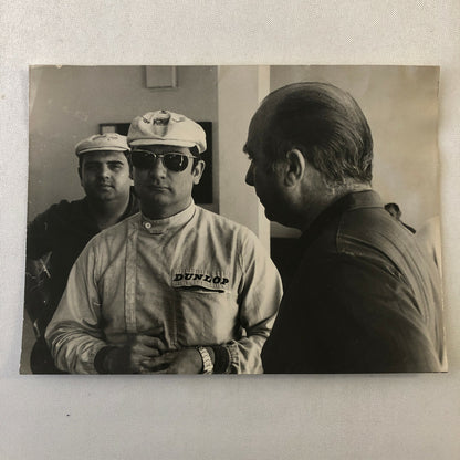 Vintage Racing Driver Press Photo Photograph Juan Manuel Fangio + 1988 ? 