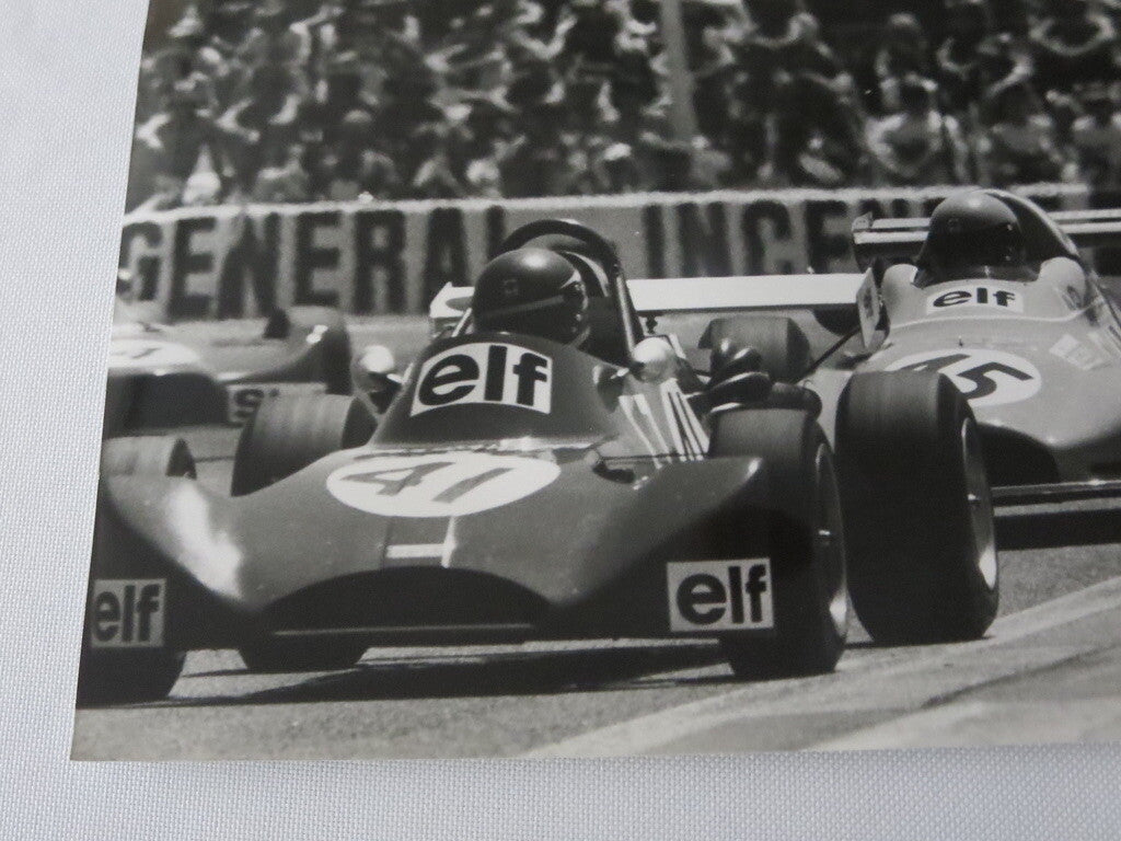 Vintage 1973 French Grand Prix Racing Photograph Photo - Formula 2 Cars 