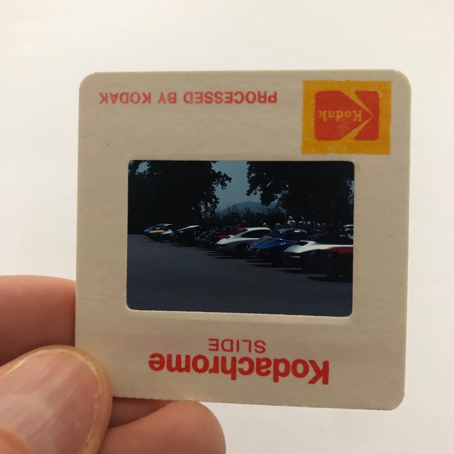 Porsche 911 Car Show 35mm Photo Slide Vintage 1981