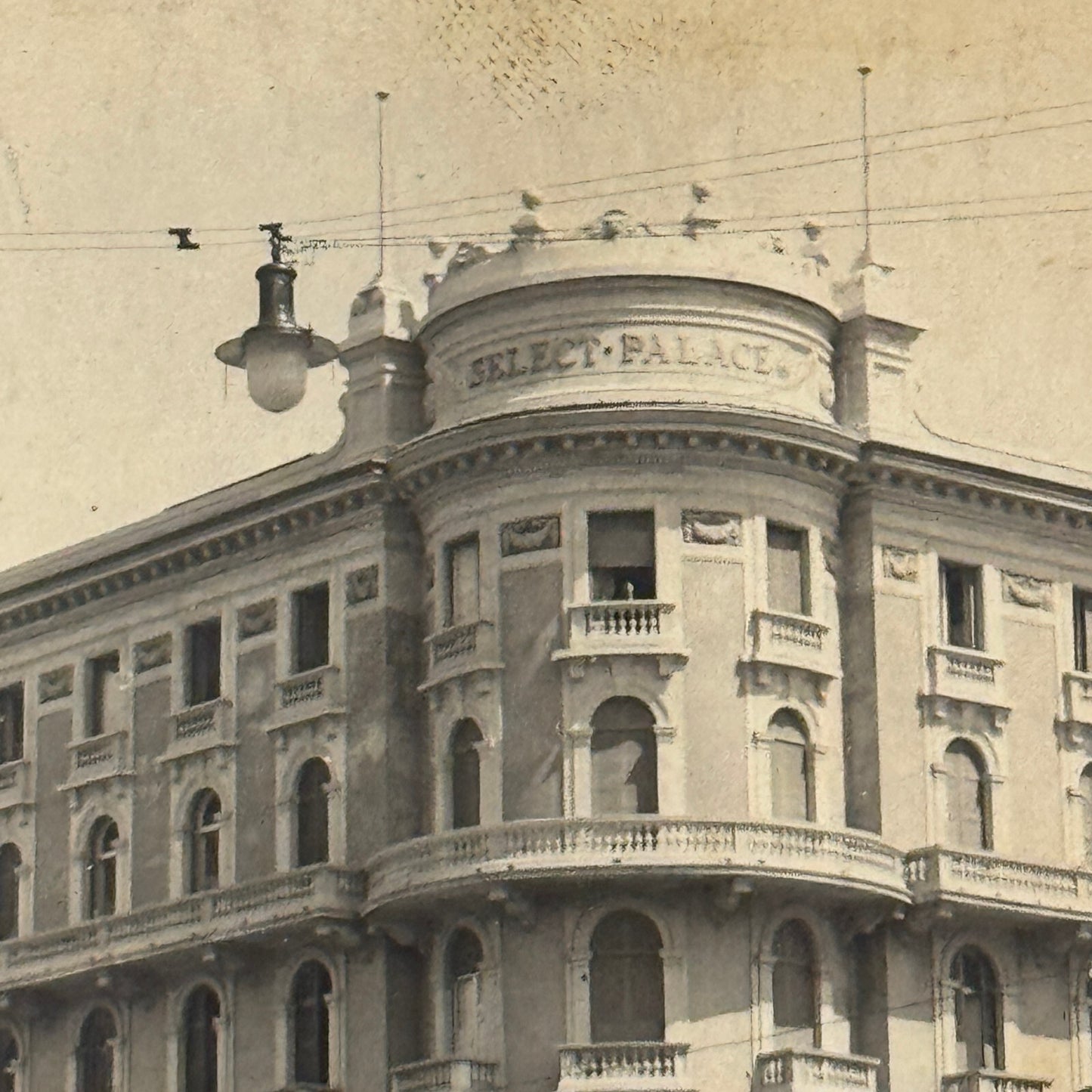 Antique Car Automobile Building Italian Photo Postcard Post Card RPPC