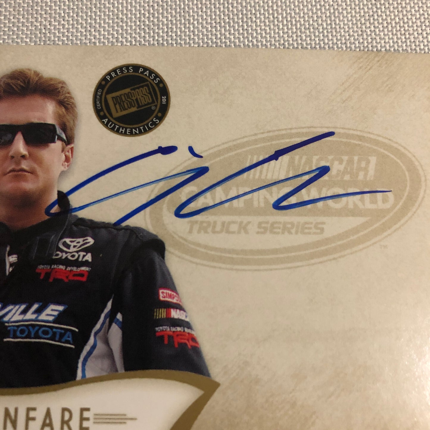 2011 Press Pass Fanfare Autograph Graig Goess Signed Card Signature Auto NASCAR