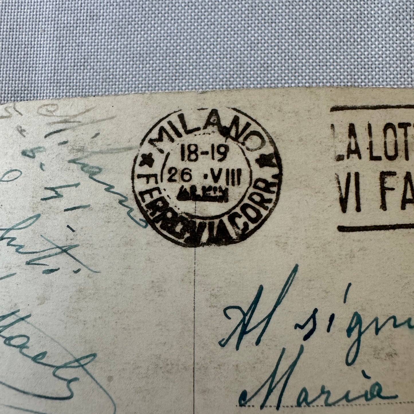 Vintage Italian Postcard Post Card Piazza E Teatro Alla Scala Cars Automobile