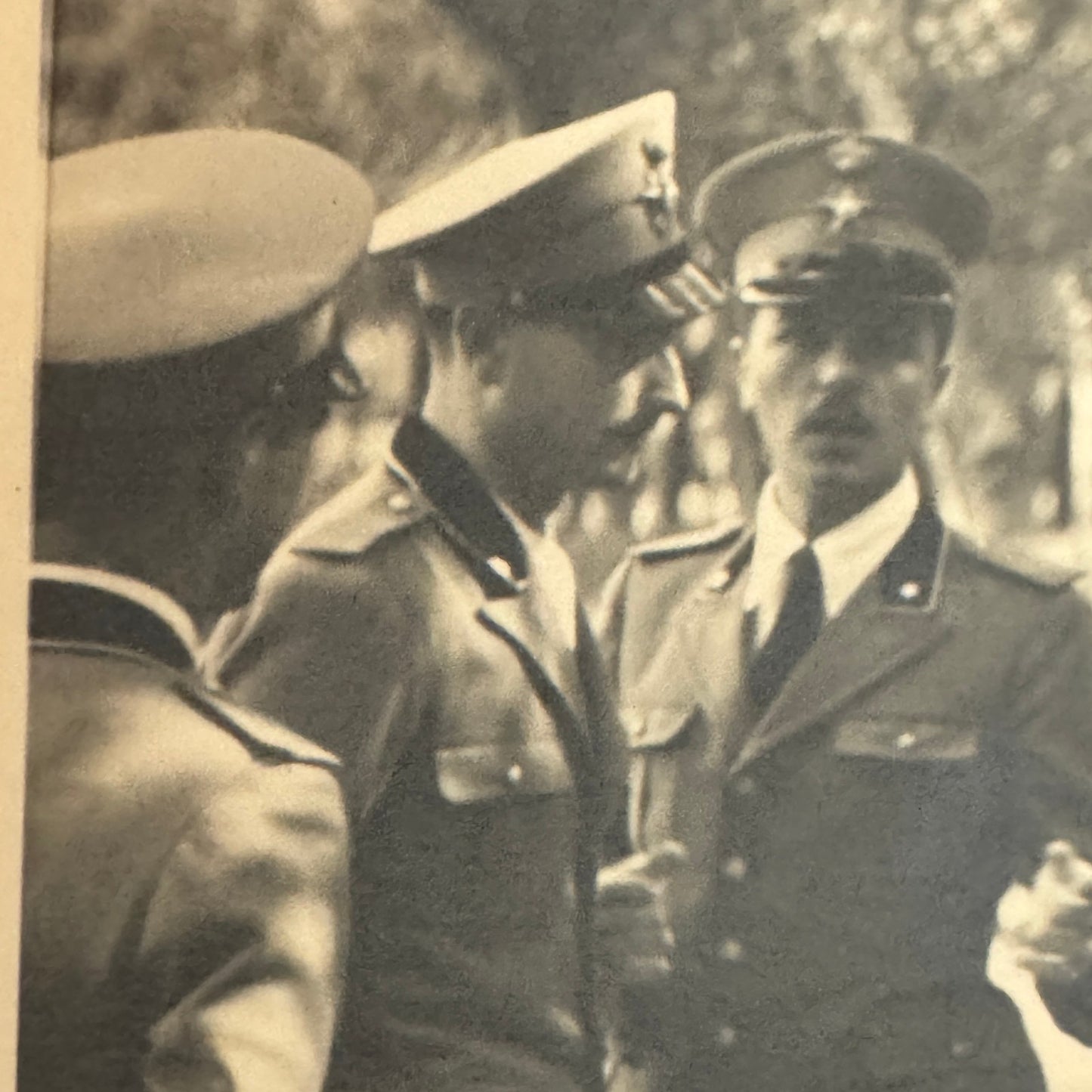 Mille Miglia Racing Photo Men in Military Uniform Italy Italian Photograph