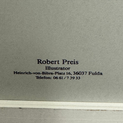 1993 Aston Martin Vantage Car Illustration Art Drawing Vintage Miniature