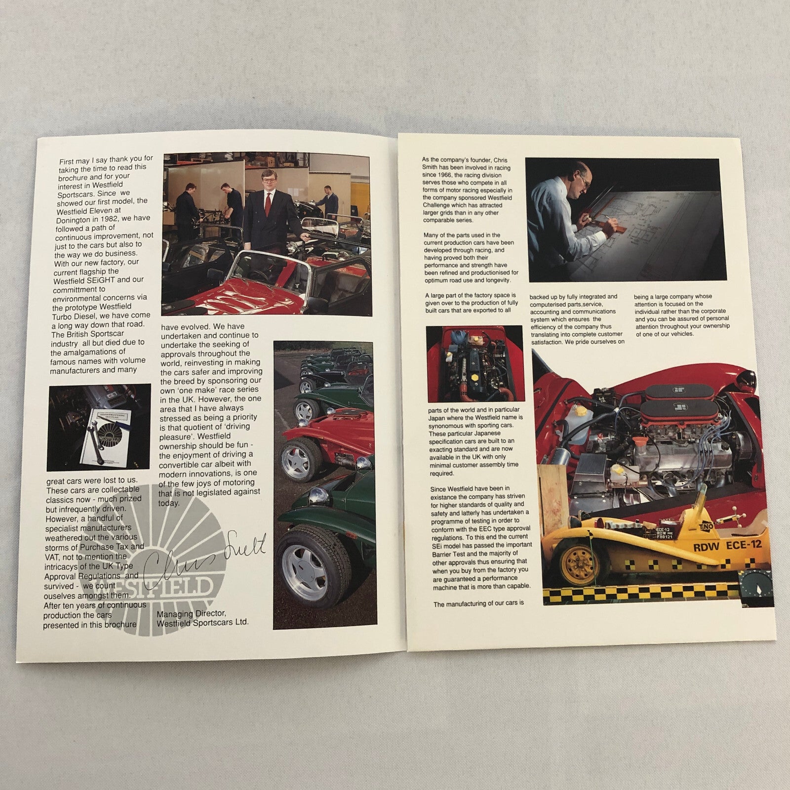 Westfield Kit Car Sports Cars Sales Brochure Catalog SEi +