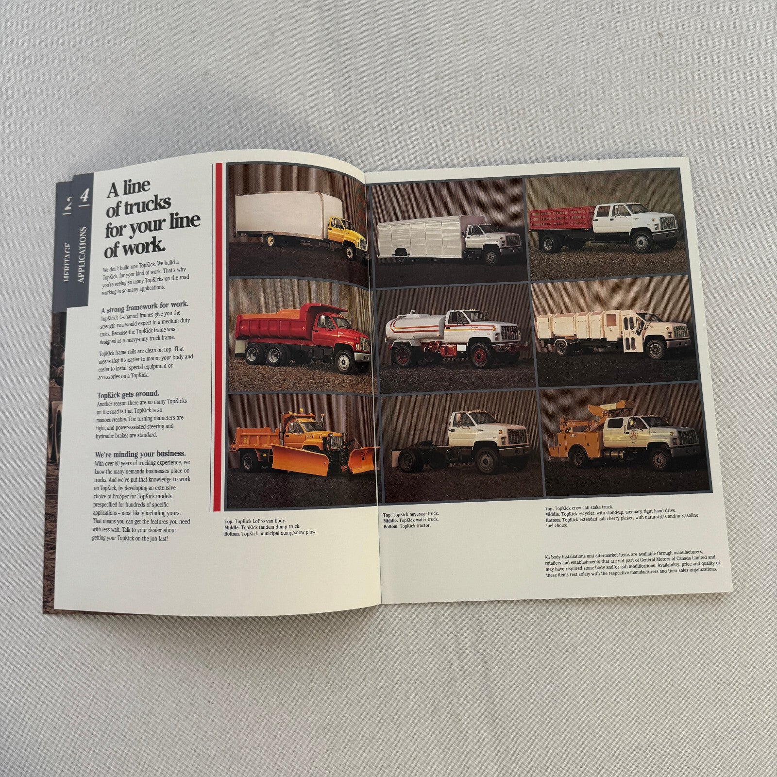 GMC Topkick Truck Sales Brochure Catalog Advertising C6H042 C7H064 C7H042