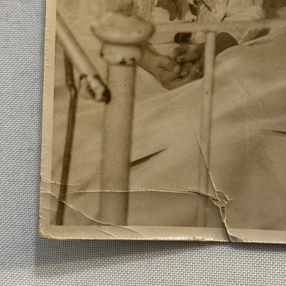 Archbishop of Canterbury With Girl in Hospital Press Photo Photograph Vintage UK