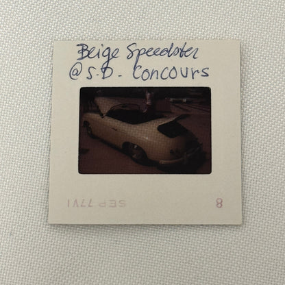35MM Vintage Photo Slide Porsche 356 Speedster Cabriolet Car 1977 Concours