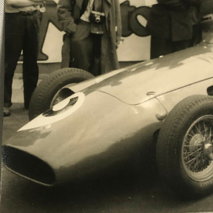 Vintage Grand Prix Car Racing Driver Photo Photograph Print 