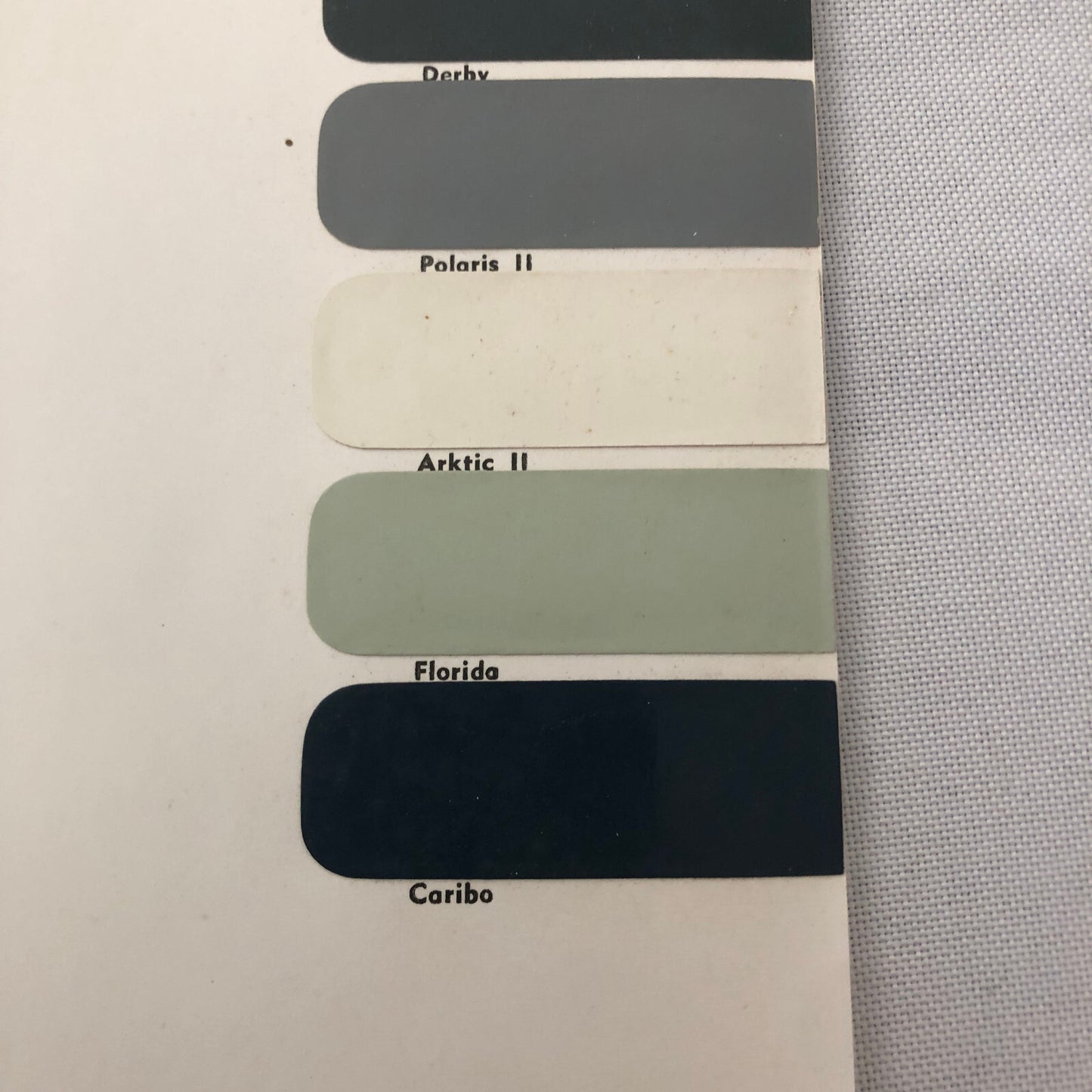 1966 BMW Dupont Paint Chip Color Sample Sheet