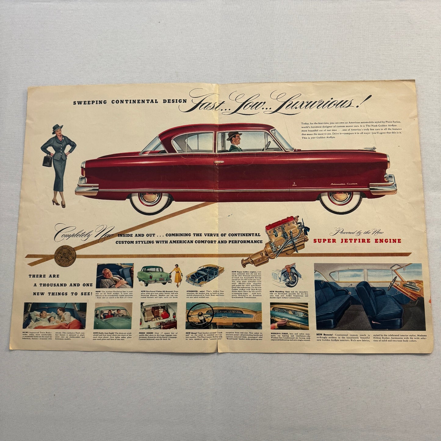 1952 Nash Car Sales Brochure Catalog Nash Ambassador Rambler Statesman
