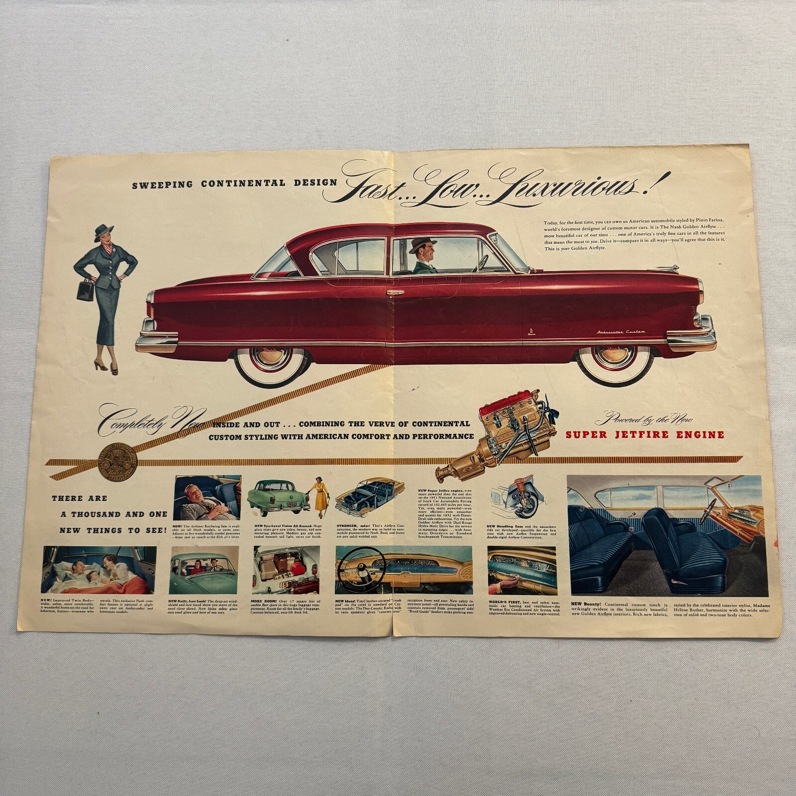 1952 Nash Car Sales Brochure Catalog Nash Ambassador Rambler Statesman