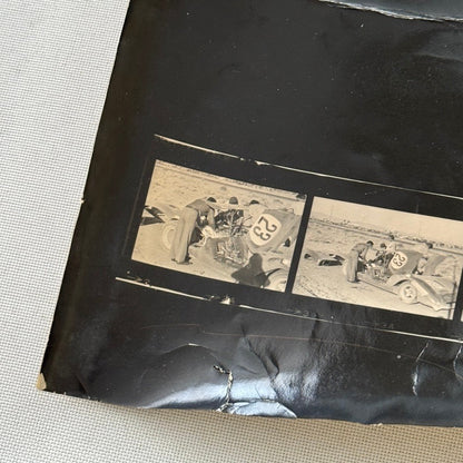 Vintage 1969 Las Vegas Can Am Racing Photo Contact Sheet Photograph Chaparral