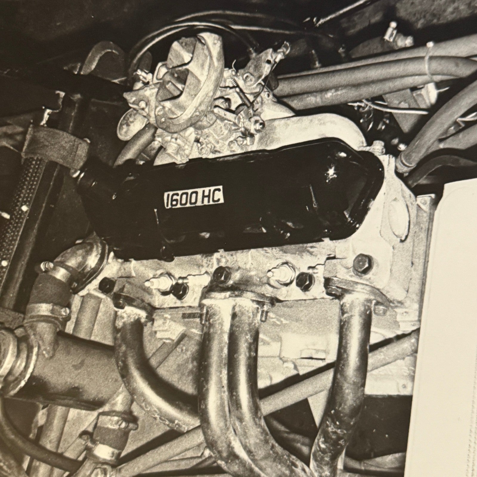 Vintage Car Racing Photo Photograph Print Engine Motor