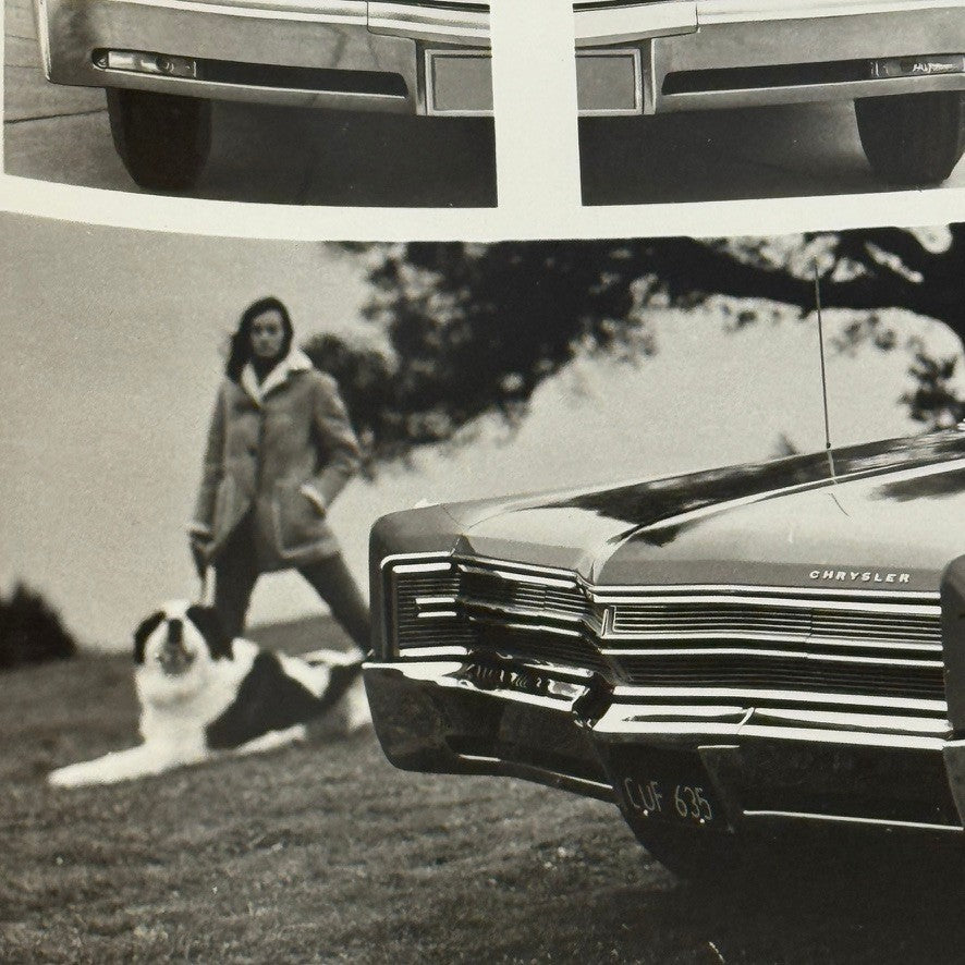 1968 Chrysler 300 Factory Press Photo Photograph Print Disappearing Headlights